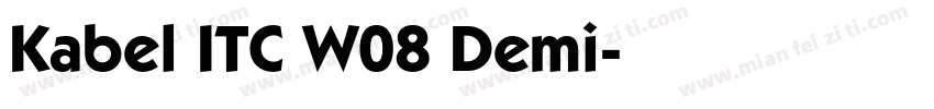 Kabel ITC W08 Demi字体转换